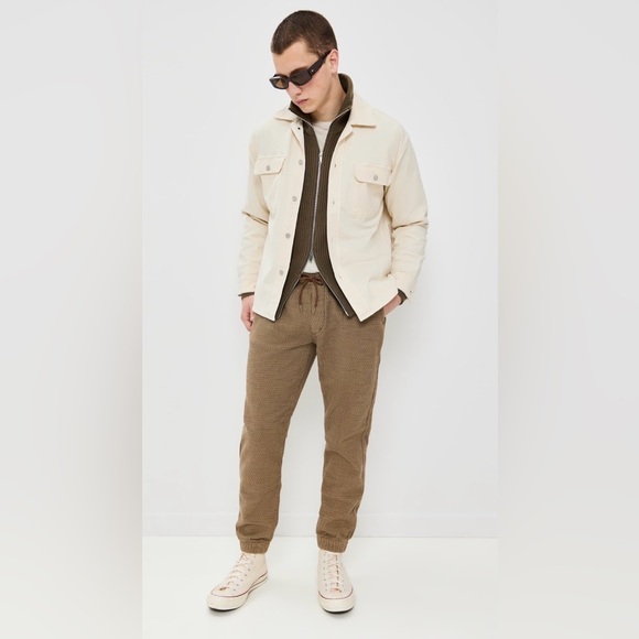 Taylor Stitch Cypress Sashiko Apres Waffle Knit Jogger Pants Quiet Luxury Medium